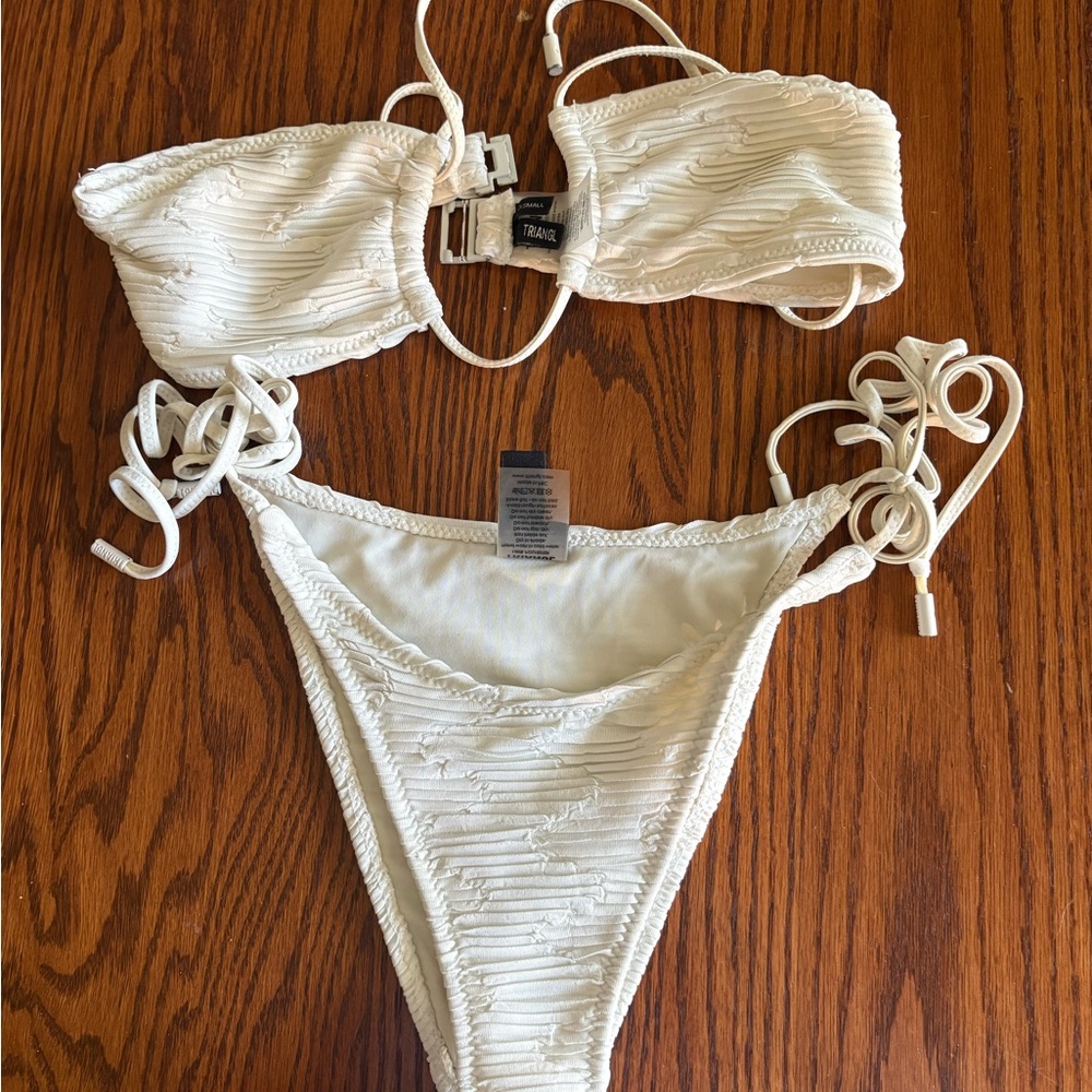Triangl Swimwear White Bikini Set